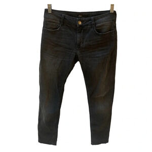 Maje Grey  Skinny Jean Embroidered Back Pockets 38